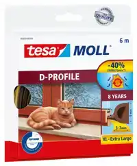TOCHTSTRIP TESAMOLL D-PROFIEL RUBBER