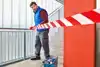 WAARSCHUWINGSLINT TESA 100MX80MM ROOD