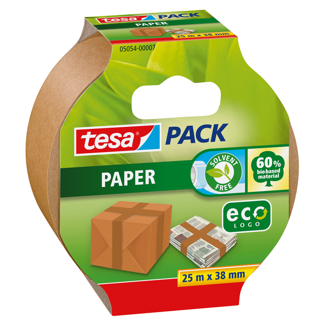 VERPAKTAPE TESAPACK PAPIER ECO 38MM BR