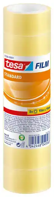 PLAKBAND TESAFILM STANDAARD 10MX19MM TR