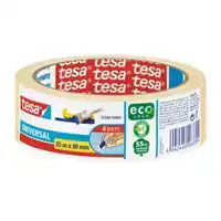 AFPLAKTAPE TESA ECONOMY 30MMX25M GEEL