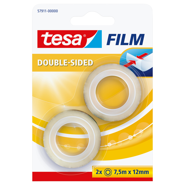 TAPE TESAFILM DUBBELZ 7.5MX12MM