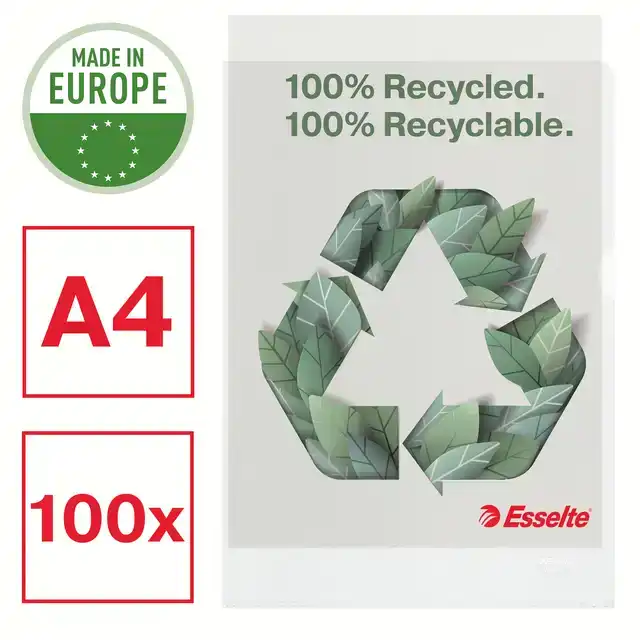 L-MAP ESSELTE A4 GERECYCLED TRANSPARANT