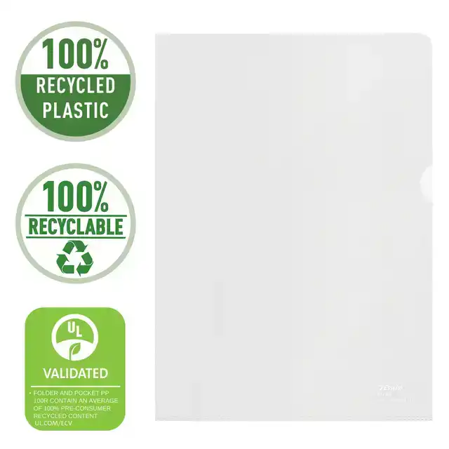 L-MAP ESSELTE A4 GERECYCLED TRANSPARANT