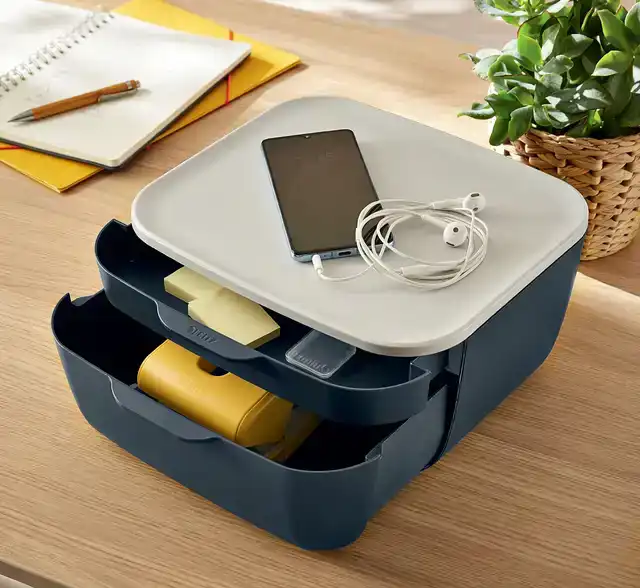 LADENBLOK LEITZ COSY 2 LADEN GRIJS