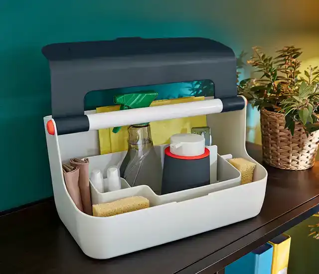 OPBERGBOX LEITZ COZY DRAAGBAAR GRIJS