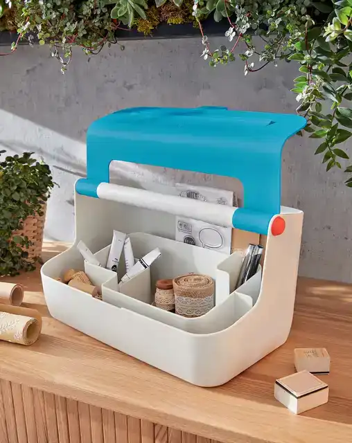 OPBERGBOX LEITZ COZY DRAAGBAAR BLAUW