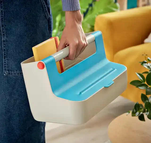 OPBERGBOX LEITZ COZY DRAAGBAAR BLAUW