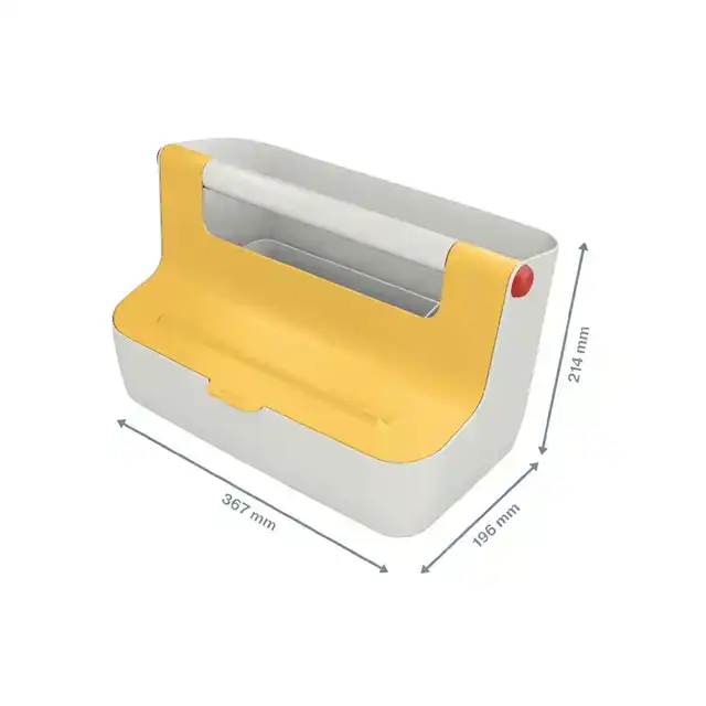 OPBERGBOX LEITZ COZY DRAAGBAAR GEEL