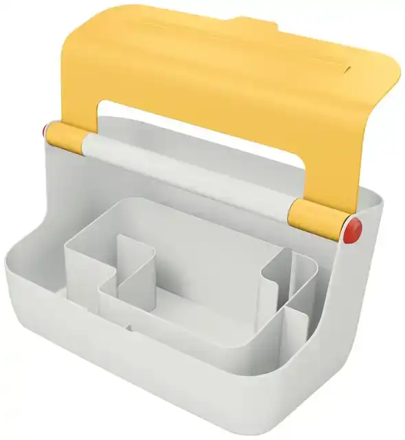 OPBERGBOX LEITZ COZY DRAAGBAAR GEEL