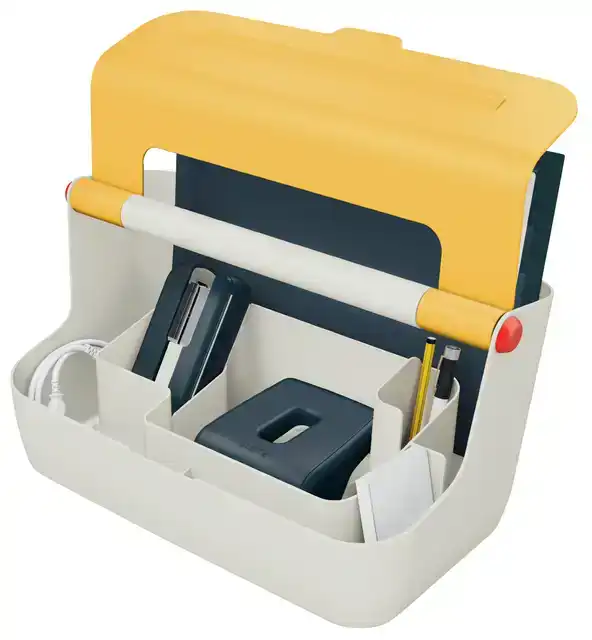 OPBERGBOX LEITZ COZY DRAAGBAAR GEEL