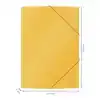 ELASTOMAP LEITZ COSY A4 3-KLEPS GEEL