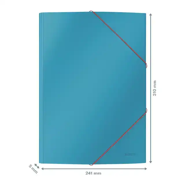 ELASTOMAP LEITZ COSY A4 3-KLEPS BLAUW