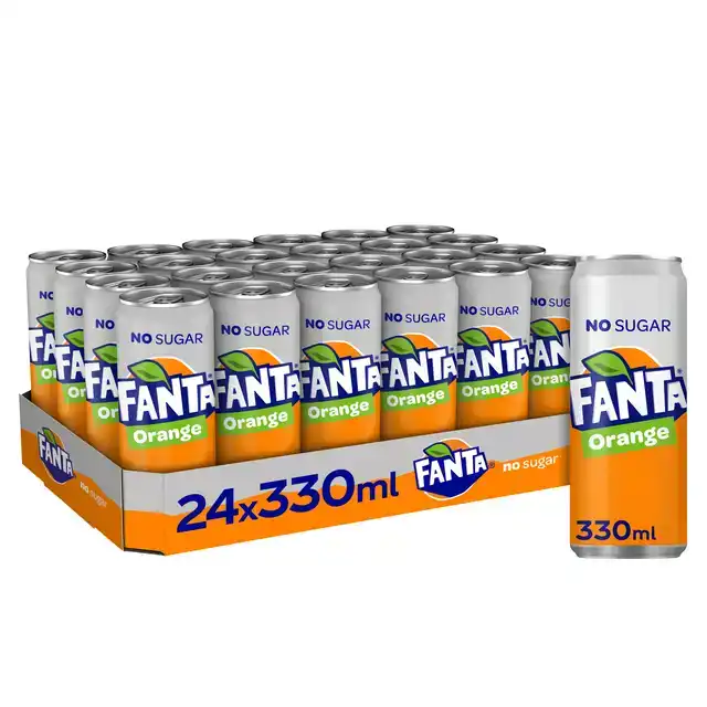 FRISDRANK FANTA ORANGE ZERO BLIK 330ML