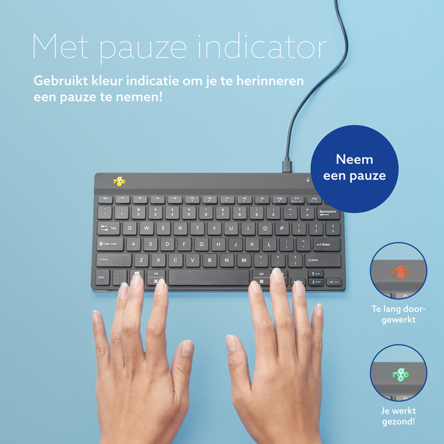 TOETSENBORD R-GO ERGONOMISCH COMPACT