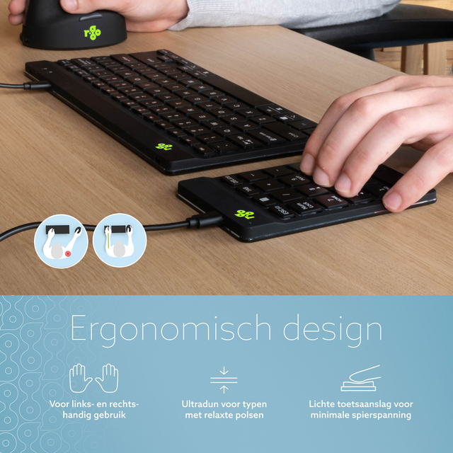 TOETSENBORD R-GO ERGONOMISCH NUMPAD