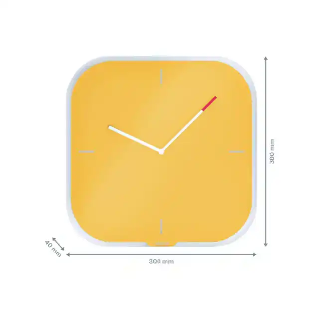 WANDKLOK LEITZ COSY GLAS GEEL