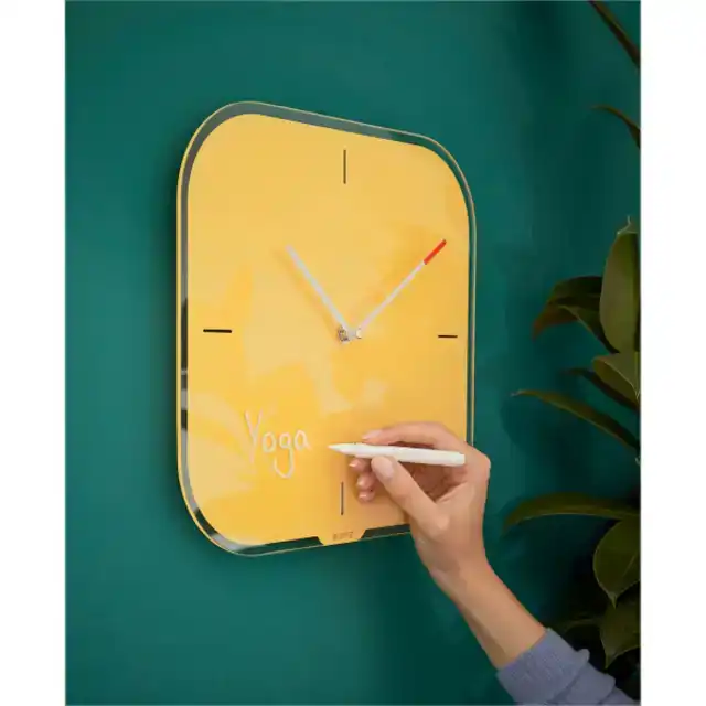 WANDKLOK LEITZ COSY GLAS GEEL