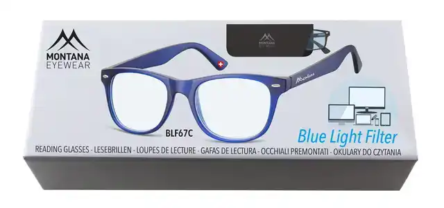 MONTANA BRILLEN MONTANA BLUE LIGHT FILTER LEESBRIL DONKER BL