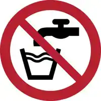 PICTOGRAM DJOIS GEEN DRINKWATER Ø100MM