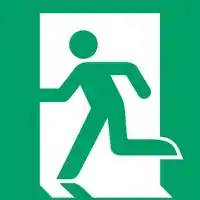 PICTOGRAM DJOIS NOODUITGANG LINKS