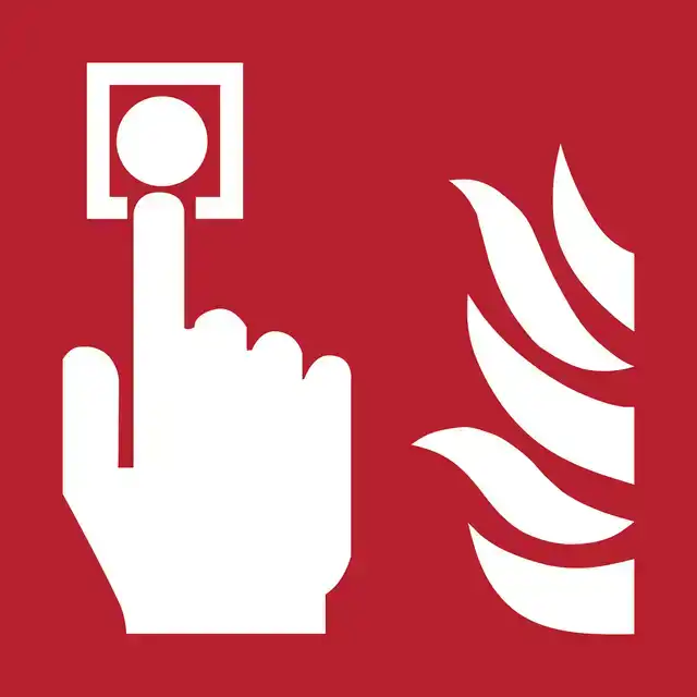 PICTOGRAM DJOIS BRANDMELDER 200X200MM
