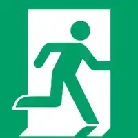 PICTOGRAM DJOIS NOODUITGANG RECHTS