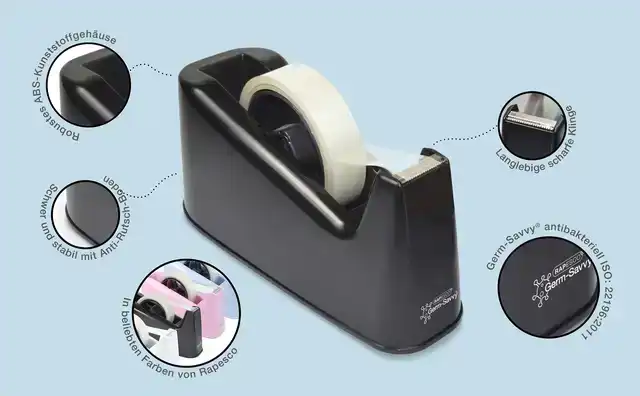 PLAKBANDHOUDER RAPESCO GERM-SAVVY 500