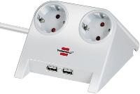STEKKERDOOS BRENNENSTUHL 2VDIG USB 1.8M