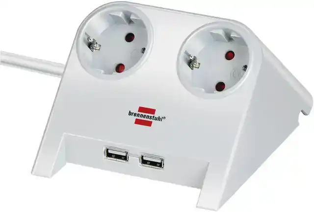 STEKKERDOOS BRENNENSTUHL 2VDIG USB 1.8M