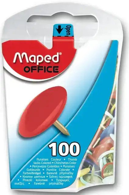 PUNAISES MAPED KLEUR 100ST
