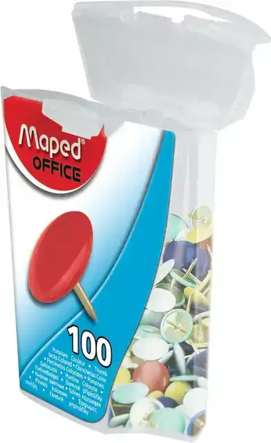 PUNAISES MAPED KLEUR 100ST