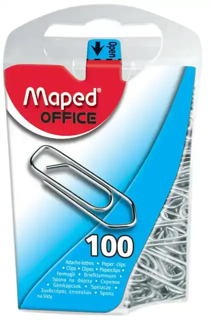 PAPERCLIP MAPED OFFICE 25MM 100 STUKS