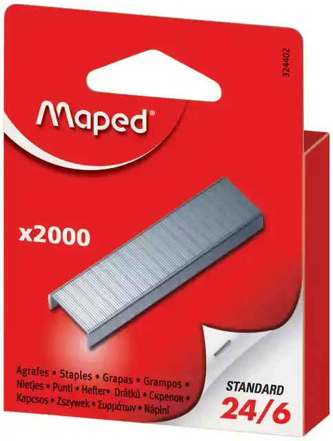 NIETEN MAPED 24/6 VERZINKT 2000ST