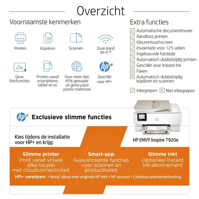 MULTIFUNCTIONAL INKTJET HP ENVY 7920E