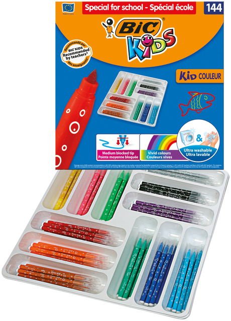 KLEURSTIFT BICKIDS COULEUR SCHOOLBOX M