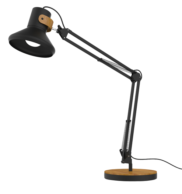 BUREAULAMP UNILUX BAYA LED BAMBOE ZWART
