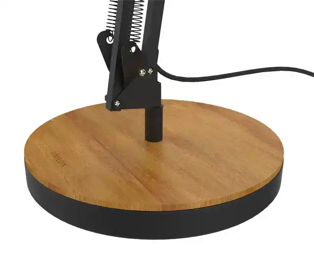 BUREAULAMP UNILUX BAYA LED BAMBOE ZWART