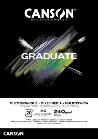 MIXED MEDIAPAPIER CANSON GRADUATE 240GR