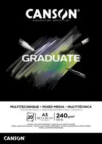 MIXED MEDIAPAPIER CANSON GRADUATE 240GR