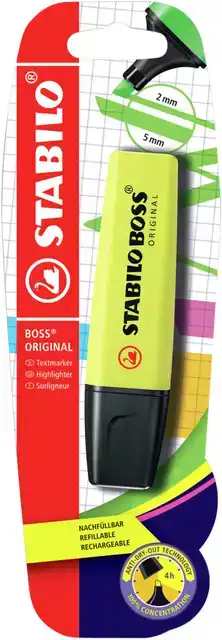 MARKEERSTIFT STABILO BOSS 70/24 GEEL