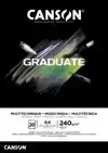 MIXED MEDIAPAPIER CANSON GRADUATE 240GR