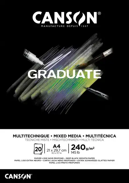 MIXED MEDIAPAPIER CANSON GRADUATE 240GR