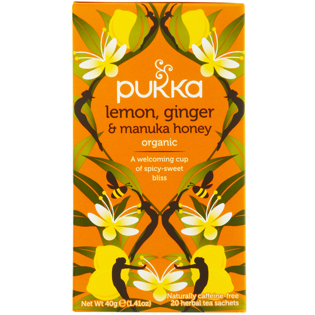 THEE PUKKA LEMON GINGER MANUKA HONEY 20