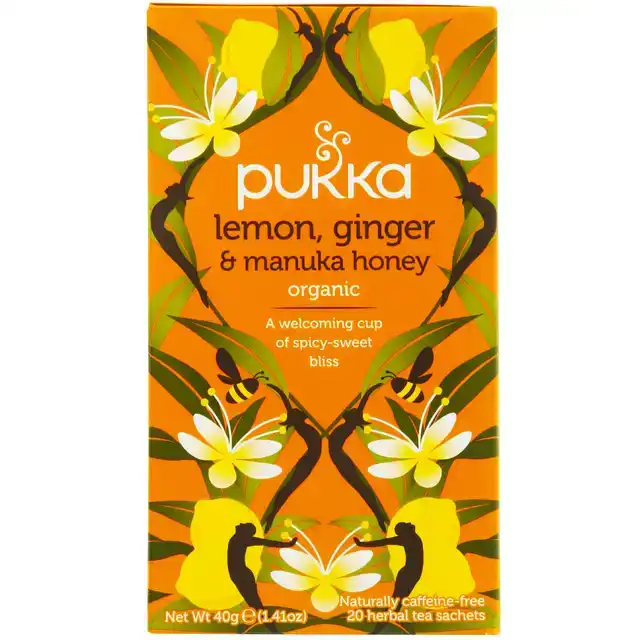 THEE PUKKA LEMON GINGER MANUKA HONEY 20