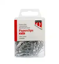 PAPERCLIP QUANTORE 30MM ROND ZILVER 100