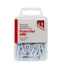 PAPERCLIP QUANTORE 28MM WIT 100 STUKS