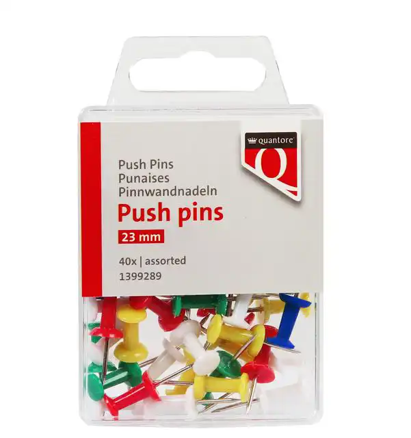 PUSH PINS QUANTORE ASSORTI 40 STUKS