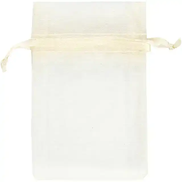 ORGANZA ZAKJES CREA COM 7X10CM 10 STUKS