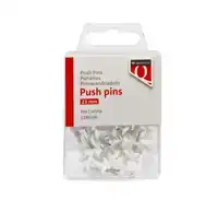 PUSH PINS QUANTORE WIT 40 STUKS